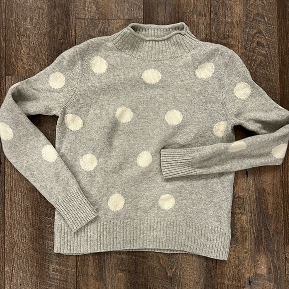 J. Crew Always Polka Dot Merino Sweater - Picture 2 of 8